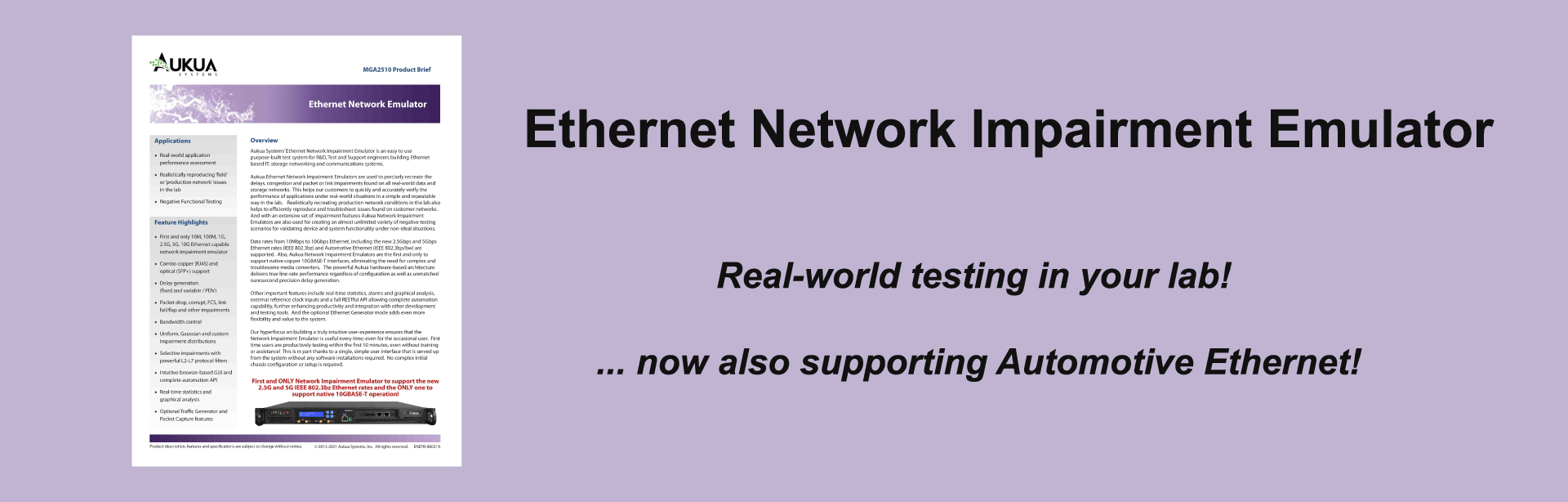 Ethernet Network Impairment Emulator