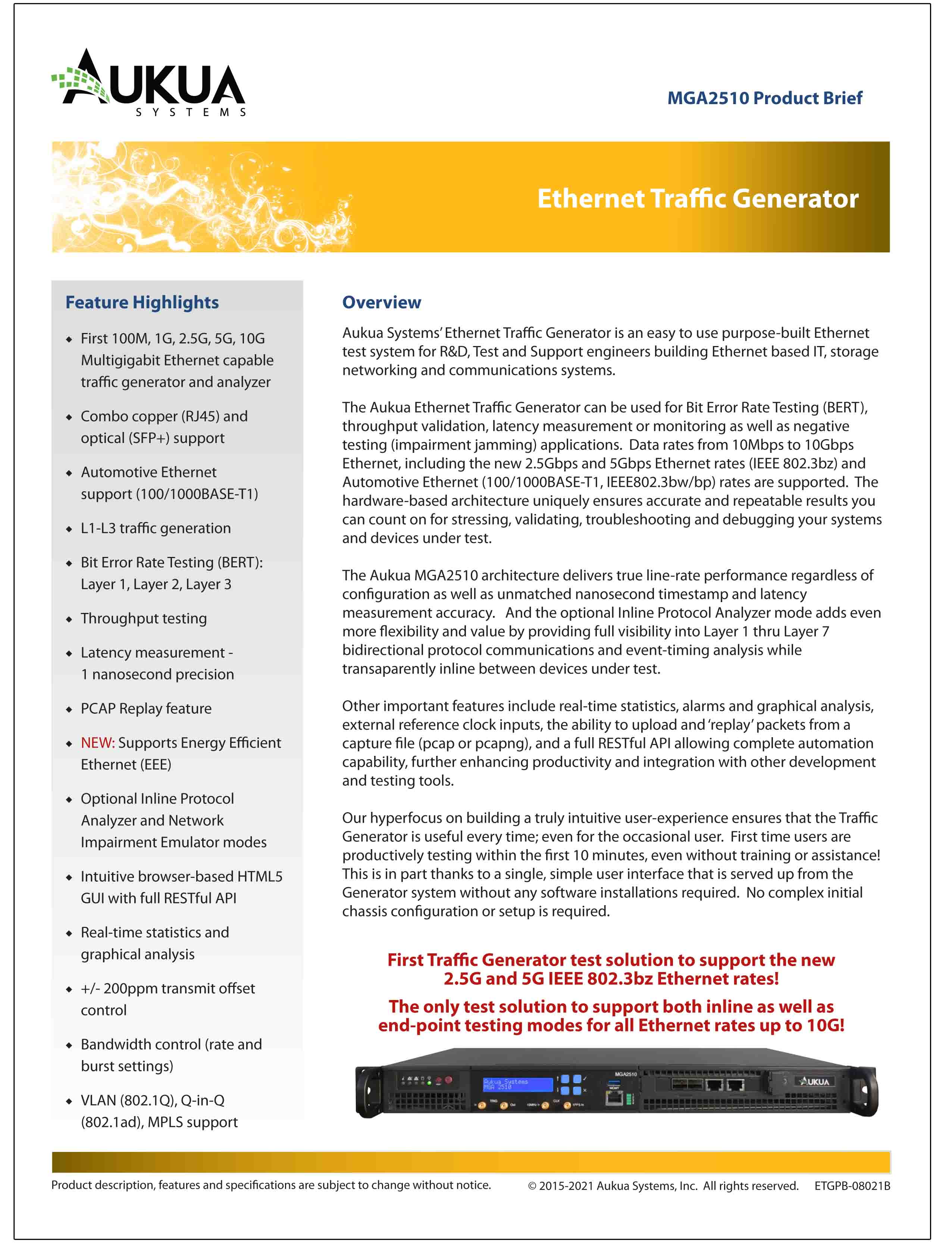 Traffic Generator and Analyzer