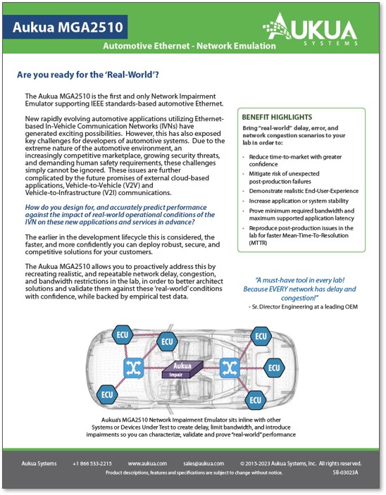 3-in-1 Automotive Ethernet Testing and Visibility Solution Brief