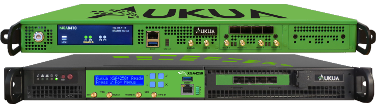Aukua MGA8410 and XGA4250 stacked